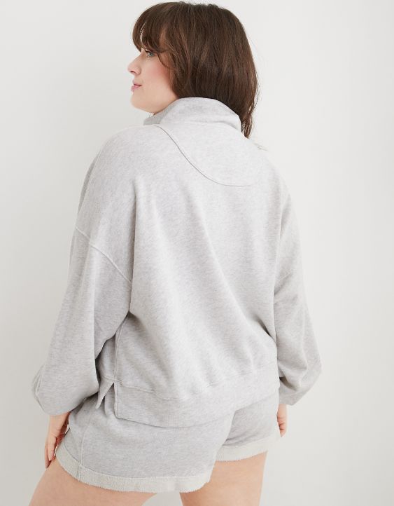 Aerie Chillax Quarter Zip Sweatshirt