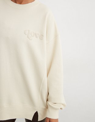 Buy Aerie Lace Up Oversized Sweatshirt online