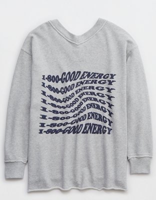 Женские худи Aerie Wonder V-Neck Sweatshirt — фото 4