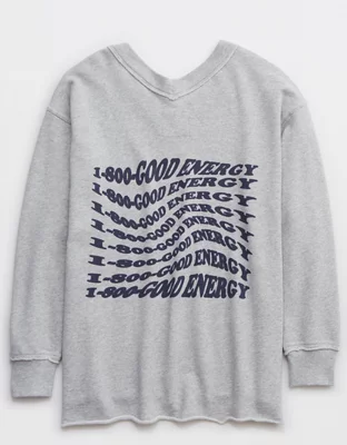 Aerie Wonder V-Neck Sweatshirt