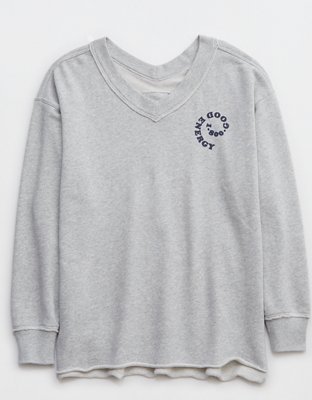 Женские худи Aerie Wonder V-Neck Sweatshirt — фото 3