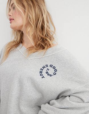 Женские худи Aerie Wonder V-Neck Sweatshirt — фото 5