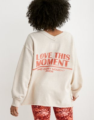 Aerie Wonder V-Neck Sweatshirt