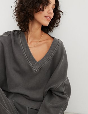 Aerie cowl neck clearance sweatshirt