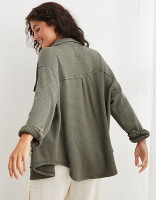 Aerie LumberJane Waffle Shirt