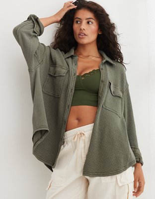 Aerie LumberJane Waffle Shirt