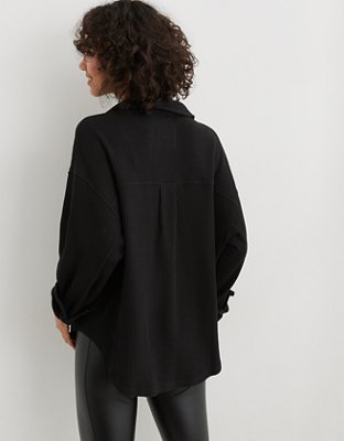 Aerie LumberJane Waffle Shirt