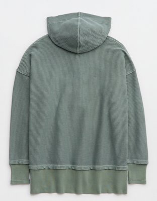 Aerie Textured Henley Hoodie