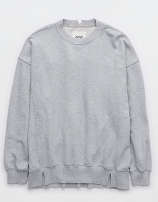 A Little Chilly Crop Sweatshirt In Grey • Impressions Online Boutique