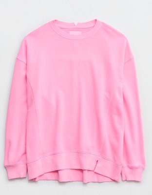 Aerie pink sweatshirt new arrivals