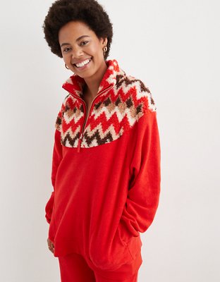 American eagle discount quarter zip sherpa