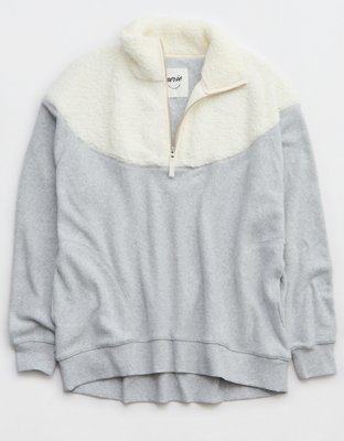 Aerie Full Zip Sherpa Cardigan