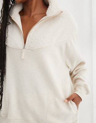 Aerie Hometown Holiday Quarter Zip Sweatshirt