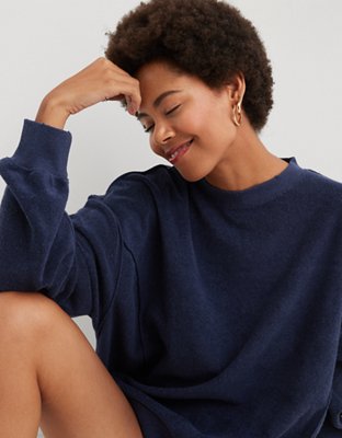 Buy Aerie Lace Up Oversized Sweatshirt online