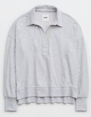 Aerie Endless Summer Polo Sweatshirt