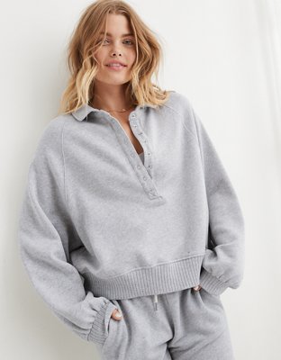 Aerie side cheap snap city hoodie