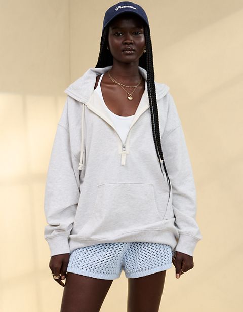 Женские худи Aerie Oversized Quarter Zip