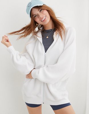 Buy Aerie Lace Up Oversized Sweatshirt online