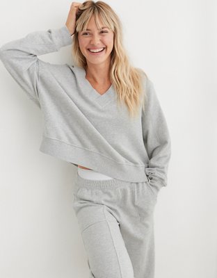 Aerie ribbed online sweatshirt