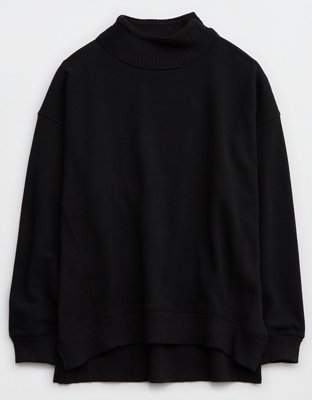 Aerie Down-To-Earth Oversized Mockneck Sweatshirt