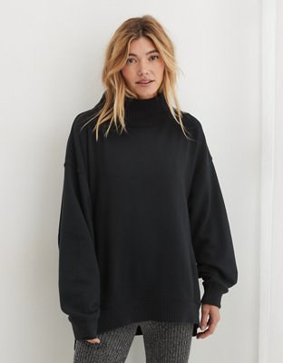 Aerie Down To Earth Oversized Mockneck Sweatshirt