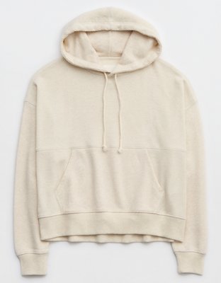 Aerie Textured Cropped Hoodie