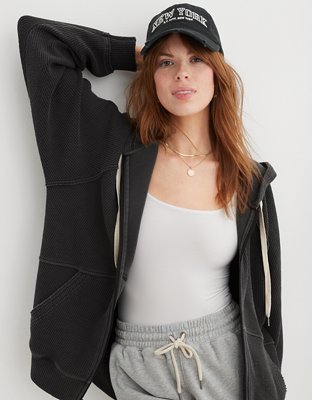 Aerie side zip hoodie sale