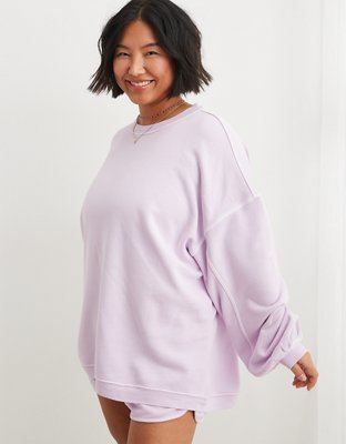 Oversized Sweatshirt - Light purple - Ladies