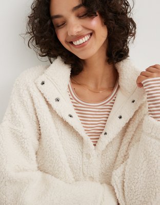 American eagle sherpa sweater new arrivals