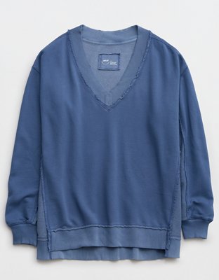 Aerie Vacay Every Day V Neck Sweatshirt