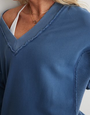 Aerie Vacay Every Day V Neck Sweatshirt