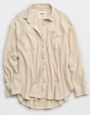 Женские рубашки Aerie Anytime Fave Waffle Shirt — фото 3