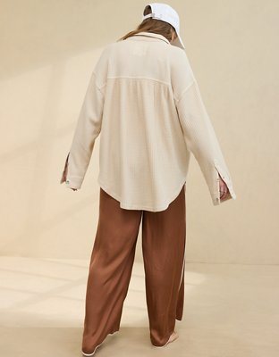 Женские рубашки Aerie Anytime Fave Waffle Shirt — фото 2