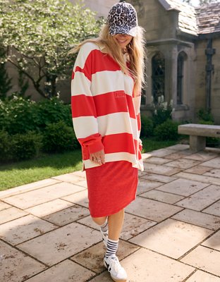 Женские худи Aerie Prep Rally Rugby Sweatshirt — фото 7