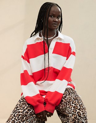 Женские худи Aerie Prep Rally Rugby Sweatshirt — фото 2