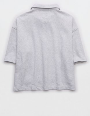 Aerie Short Sleeved Polo Sweatshirt