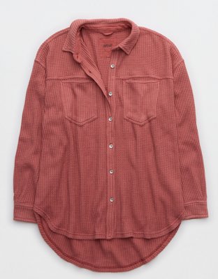 Aerie Anytime Fave Waffle Shirt
