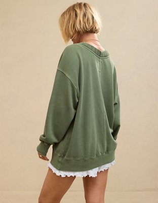 Aerie Sweater Trim V-Neck Sweatshirt