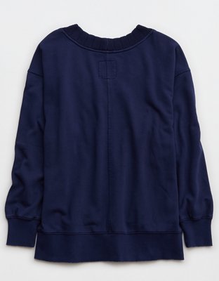 Aerie Sweater Trim V-Neck Sweatshirt