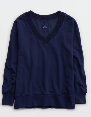 Aerie Sweater Trim V-Neck Sweatshirt