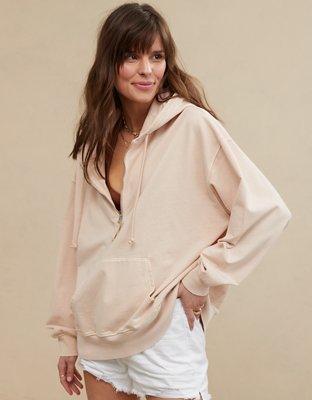 Aerie Oversized Quarter Zip Hoodie