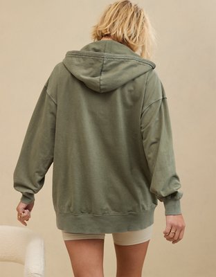 Aerie Oversized Quarter Zip Hoodie