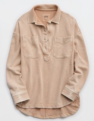 Aerie Popover Polo Sweatshirt
