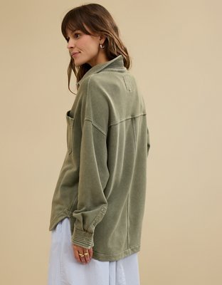 Aerie Popover Polo Sweatshirt