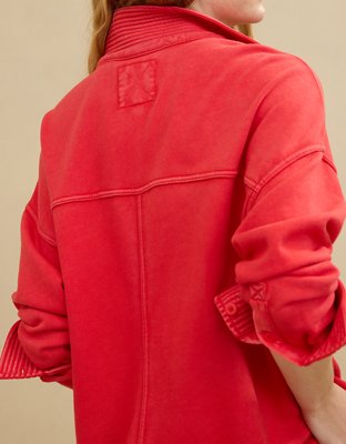 Aerie Popover Polo Sweatshirt