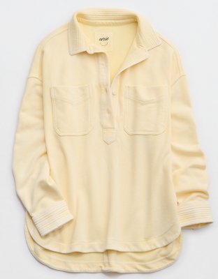 Aerie Popover Polo Sweatshirt