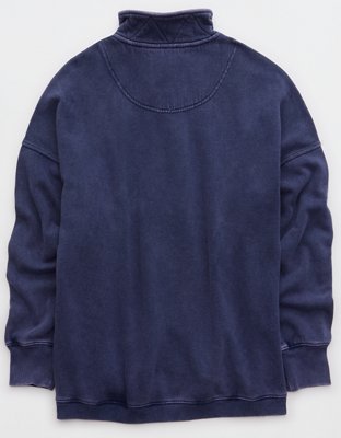 Aerie Getaway Quarter Snap Sweatshirt