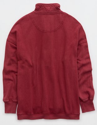 Aerie Getaway Quarter Snap Sweatshirt