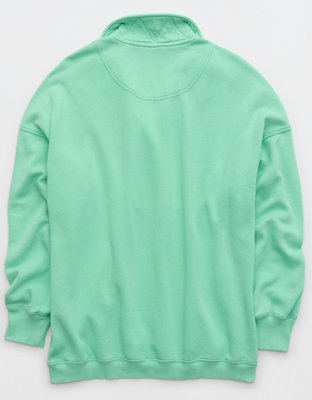 Aerie Getaway Quarter Snap Sweatshirt