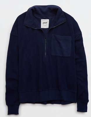 Aerie Softest Quarter Zip Sweatshirt